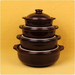 P-15 천연 게르마늄 내열냄비 1호(1인용) 2호(2인용) 3호(3~4인용) 4호(4~5인용)