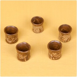 S-11 이라보 인화문 술잔 set 5P