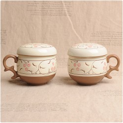 LB-1 손 분청 인화문 1인다기 6p