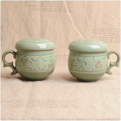 LB-3 손 백상감 인화문 1인다기 6p