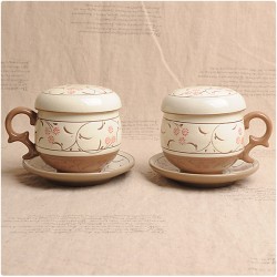 LD-3 손 분청 인화문 1인다기 8p