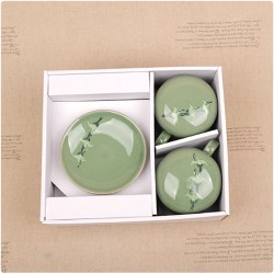 LD-1 청자 손 삼학 1인다기 8p
