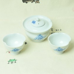 수작 백자 청화 목단문 2인 여행기 4p