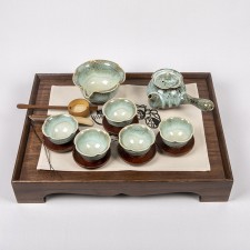 KA-34 천목 연잎 5인다기 다도세트 17p
