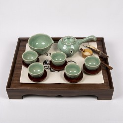 KA-35 청자 운학 5인다기 다도세트 17p